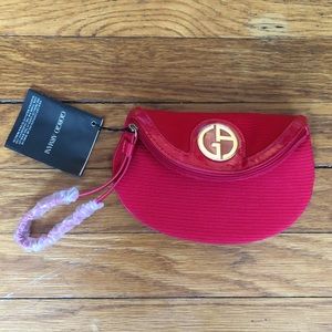 Giorgio Armani Red Makeup Clutch
